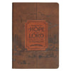 Hope in the Lord Brown Faux Leather Classic Journal - Isaiah 40:31
