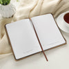 Lord Is My Shepherd Tan Faux Leather Zippered Slimline Journal - Psalm 23:1-3