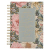 Be Strong and Courageous Delicate Dahlia Spiral Journal - Joshua 1:9