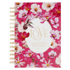 Love Cherry Pink Hummingbird Spiral Journal - 1 Corinthians 13:4