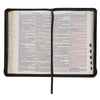 KJV  Deluxe Gift Bible, Gray & Black, Zippered, Indexed