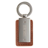 Stand Firm in the Faith Honey-brown Faux Leather and Silver Metal Keychain - 1 Corinthians 16:13