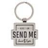 Send Me Silver Metal Keychain - Isaiah 6:8