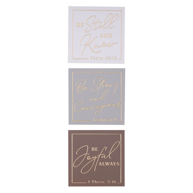 Be Strong and Courageous Delicate Dahlia Magnet Set