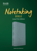 NASB Notetaking Bible, Large Print, Teal