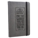 Be Strong Hardcover Faux Leather Notebook with Elastic Closure