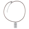 Man of God Silver Metal Men’s Necklace - 1 Timothy 6:11