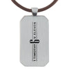 Man of God Silver Metal Men’s Necklace - 1 Timothy 6:11