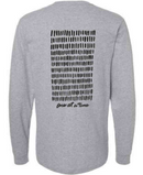 Long Sleeve T-Shirt, One At A Time, Gray