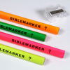 4 Piece Assorted Colors Jumbo Dry Highlighter Bible Markers with Sharpener