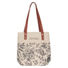 Bible Tote Amazing Grace Natural Floral Canvas - 2 Cor 12:9