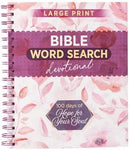 Bible Word Search Devotional, Large Print - 100 Days of Hope for Your Soul