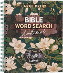 Bible Word Search Devotional, Large Print - 100 Days of Strength for Women