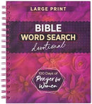 Bible Word Search Devotional, Large Print - Prayers for Women