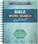Bible Word Search Devotional, Large Print - Names of Jesus