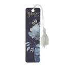 Grace Blue Floral Bookmark with Tassel
