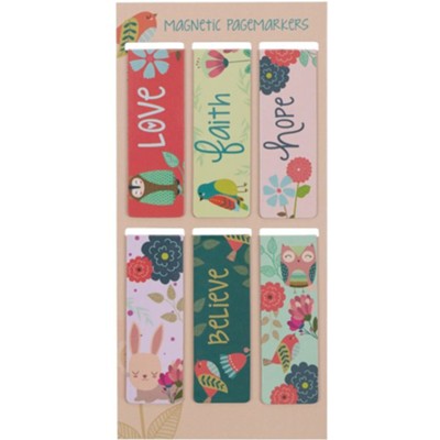 Walk In Love Magnetic Bookmark, Set of 6