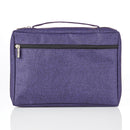 Fish Applique, Canvas Bible Cover, Purple, Large BBL619