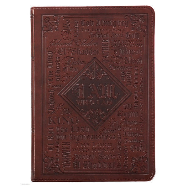 Names of God Journal, Lux Leather, Brown