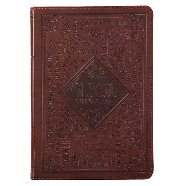 Names of God Journal, Lux Leather, Brown