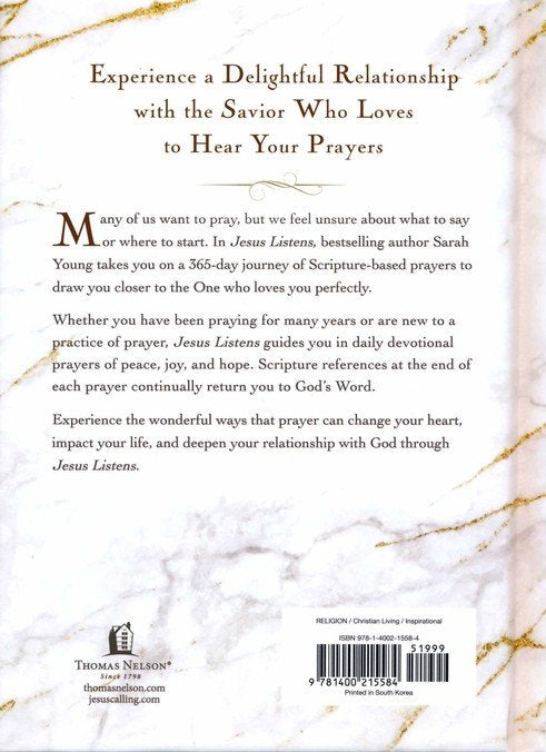 Jesus Listens: Daily Devotional Prayers Of Peace, Joy, And Hope