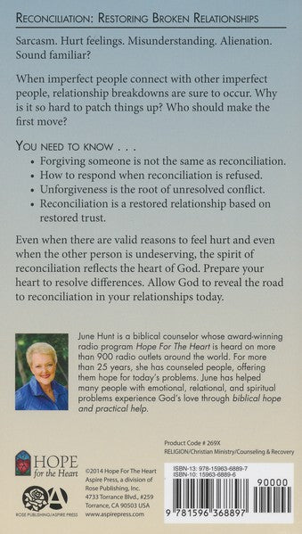 Reconciliation: Restoring Broken Relationships