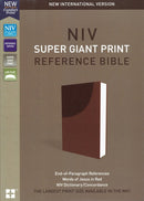 NIV Super-Giant Print Reference Bible, Brown