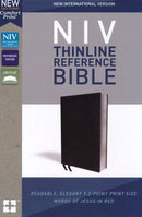NIV Comfort Print Thinline Reference Bible, Black