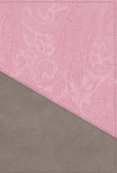 NIV Personal-Size Large-Print Bible, Pink & Gray