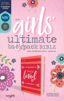 NIV Compact Girls' Ultimate Backpack Bible, Coral