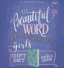 NIV Beautiful Word Coloring Bible for Girls Gift Set
