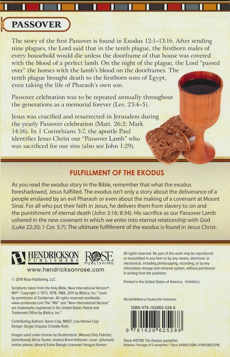 Exodus, Pamphlet