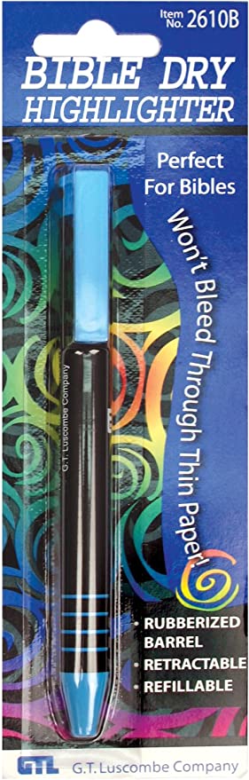 Bible Dry Highlighter - Blue Carded