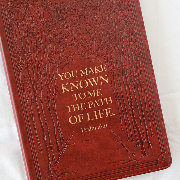 Path of Life Slimline LuxLeather Journal, Brown