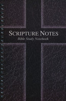 Scripture Notes Bible Study Notebook - Black