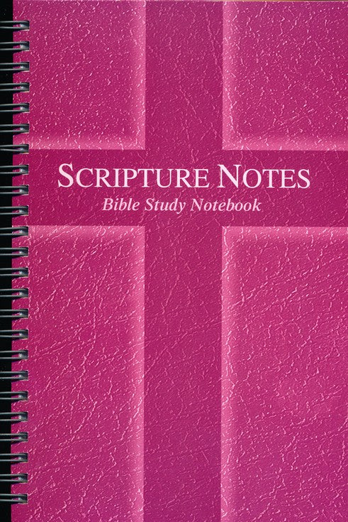 Scripture Notes Bible Study Notebook - Rose