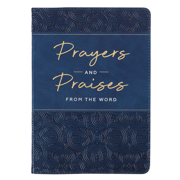 Prayers & Praises Collection of Scripture Prayers, Navy Faux Leather