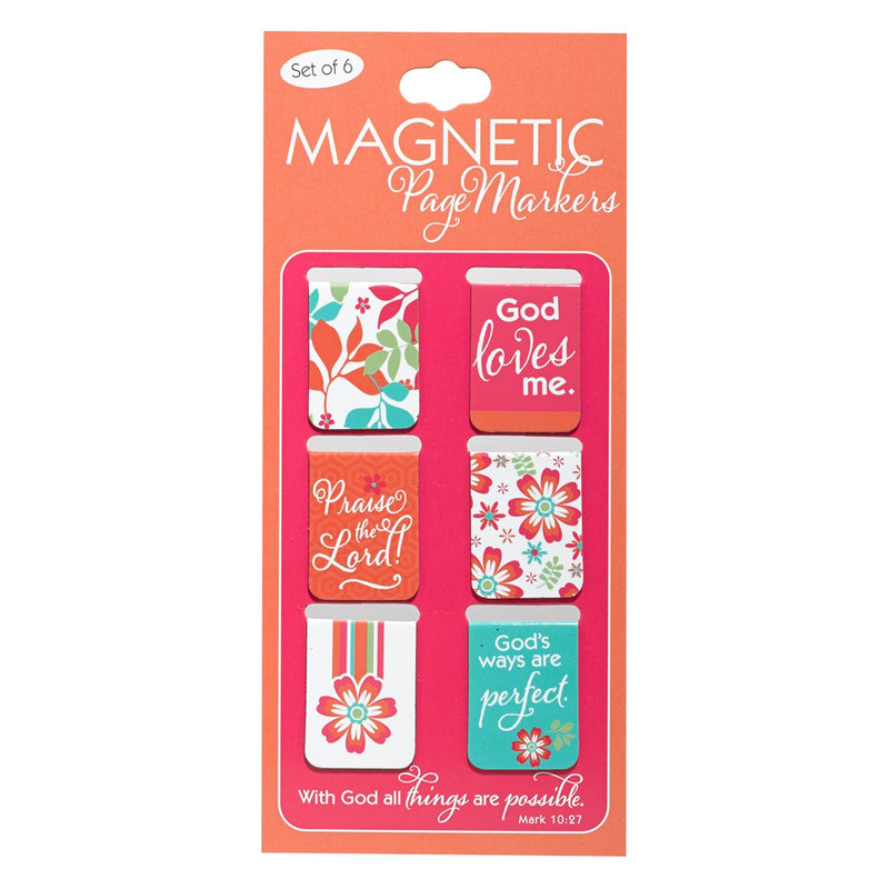 With God All Things Are Possible Mini Magnetic Bookmark Set - Mark 10:27